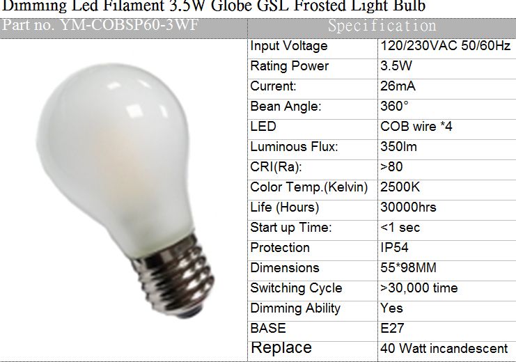 sell dimmable led bulb