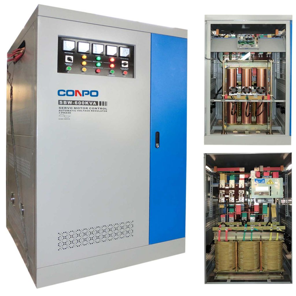 SBW Series Full-Automatic Compensated Voltage Stabilizer or Regulator SBW-50kVA/100kVA/200kVA/250KVA/300kVA/400kVA/500kVA/600KVA