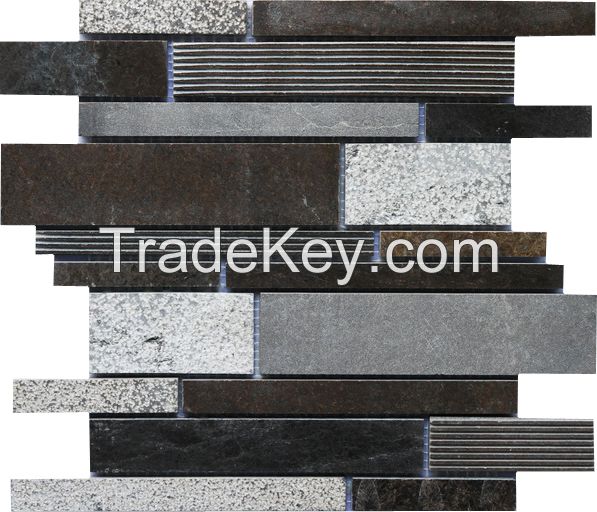 Italian Grey Marble Mosaic