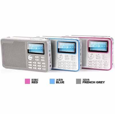 Full band world radio with USB connector and MicroSD card