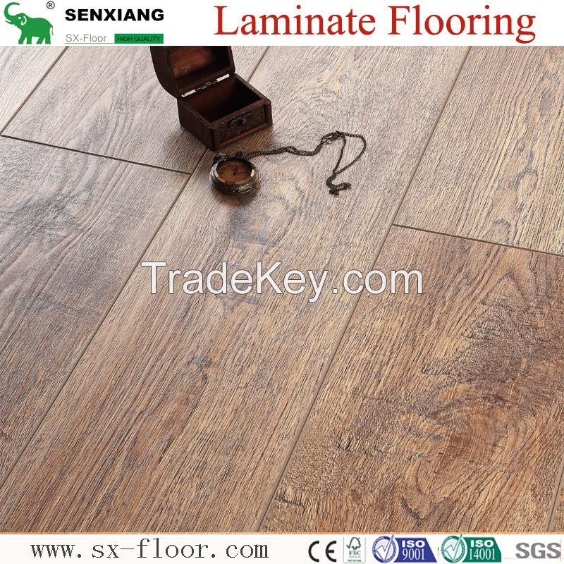 Sell 8mm V-Groove Solid Feel Professional Manufacturer Laminate Flooring