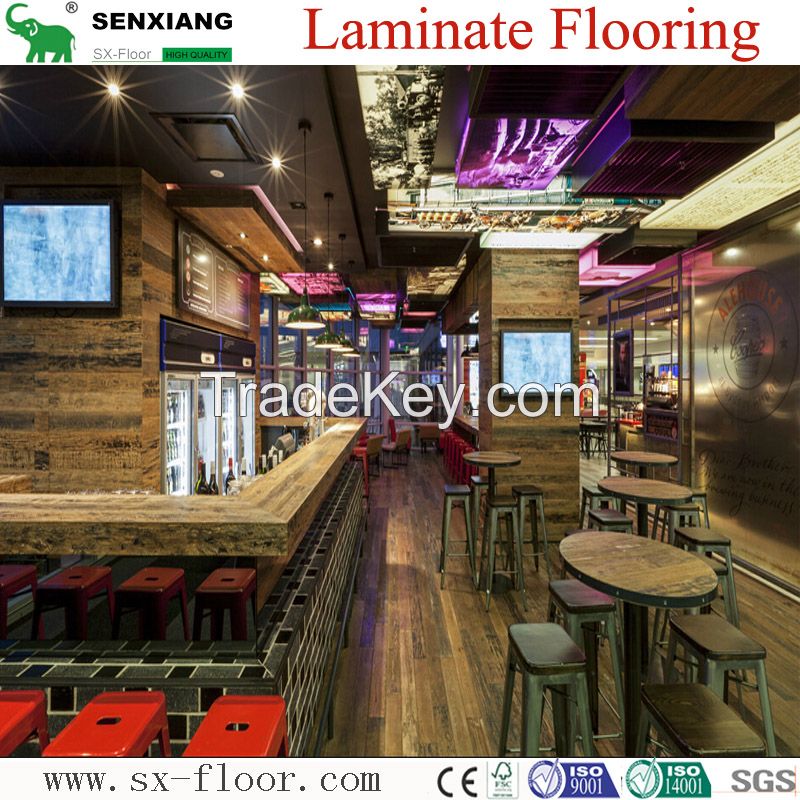 Sell Germany Technology AC4 HDF Embossed Waterproof Waxed Edge Laminate Flooring