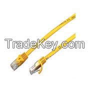 Cat.5e Patch Cord UTP Snagless Yellow Ligule Molded Boot