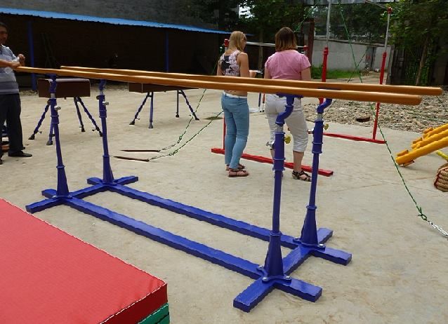 Horizontal Parallel Bars/Outdoor Fitness Equipment/Parallel Bars for military training BS-7011