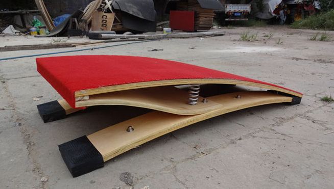 high jump board, jumping board, take off board