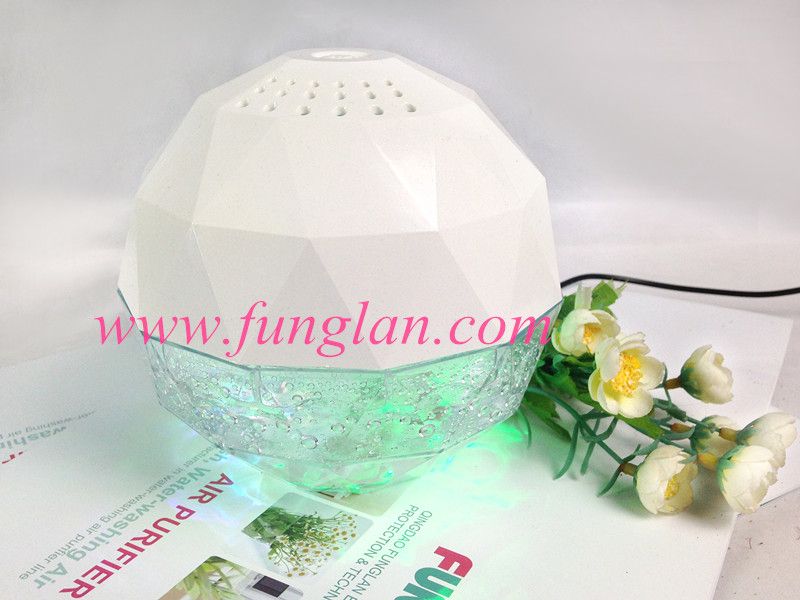 CE RoHS certificated water washing crystal USB air purifier