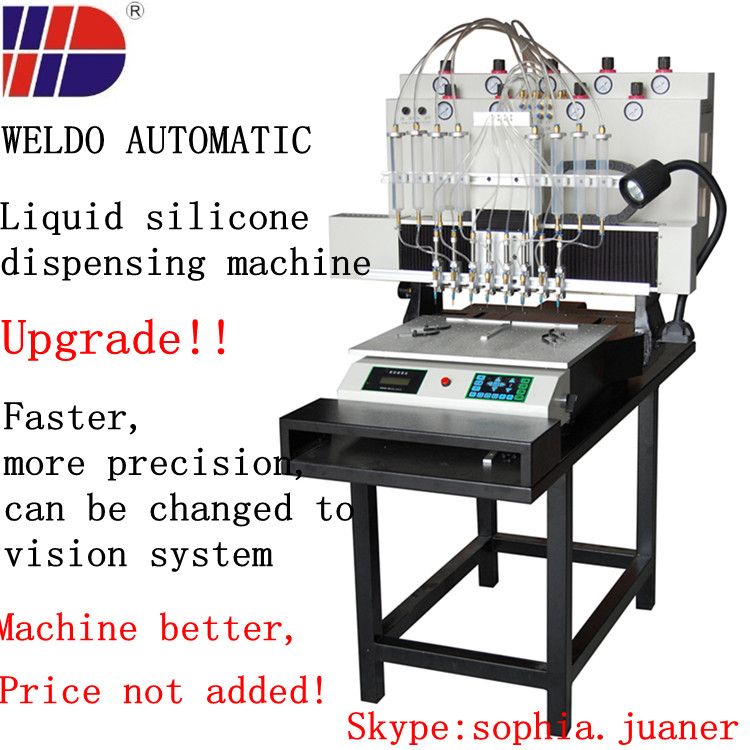 The Fifth version WELDO 8 colors liquid silicone dispensing machine