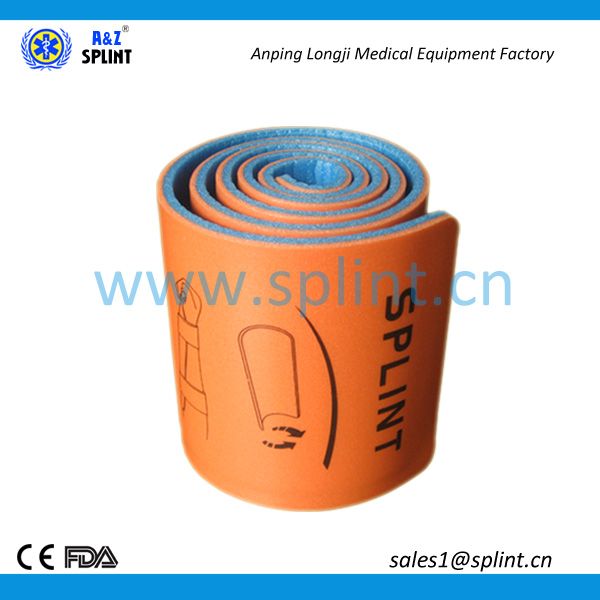 foam padded medical fracture splint for first aid