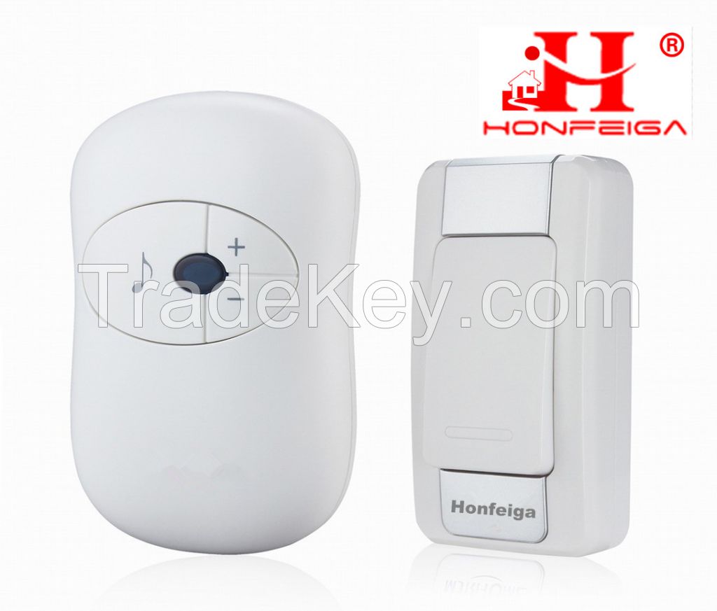 Sell Honfeiga 305T1R1 Wireless Doorbells With Stereo Speaker, 36 Music, 280 M Remote Distance, USD4/Pcs Only
