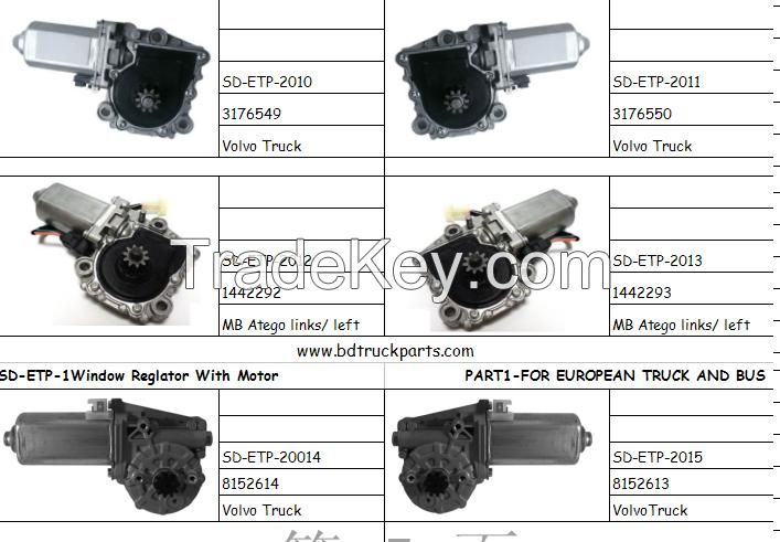 window power motor for euro truck parts