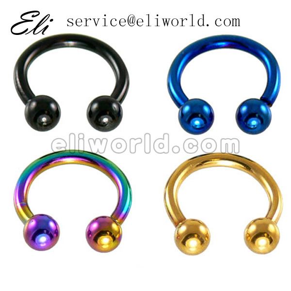 Sell 316l Steel Circular Barbells Horse Shoe Barbell