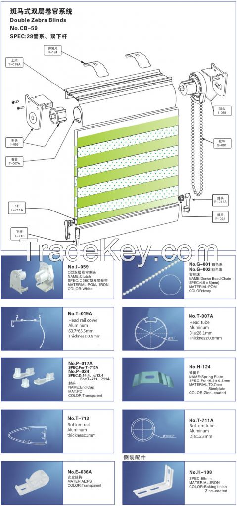 Offering Roller Blinds Components / Roller Blinds Accessories / Roller Blinds Parts