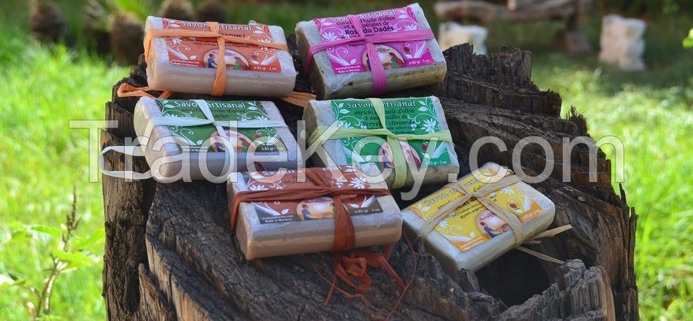Natural Bar of soap enriched with argan oil