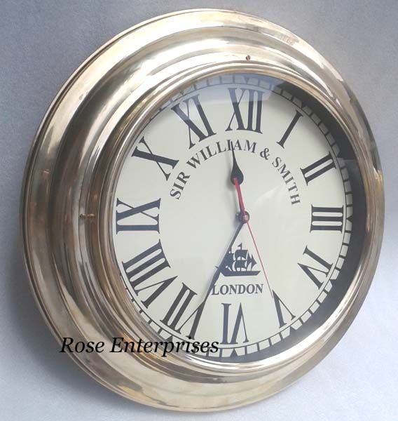 Brass Wall Clock