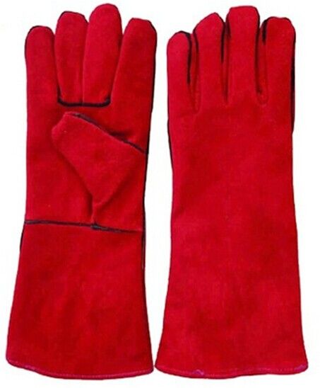 Sell Red Crowhide Split Leather Work Glove