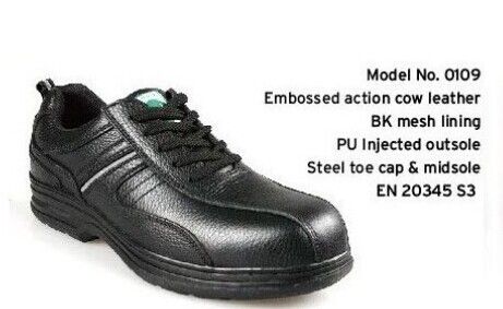 Sell Embossed Action Leather Safety shoes(No.0109)