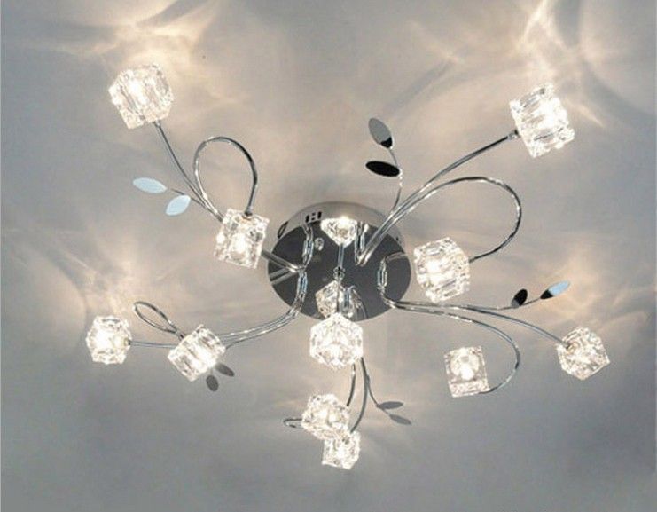 Crystal Cube pendant lamps chandeliers lighting ceiling lights