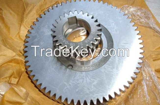 atlas copco wheel gear set/spur gear/drive gear 1622369231/1622369232 for GA55-90 air compressor parts