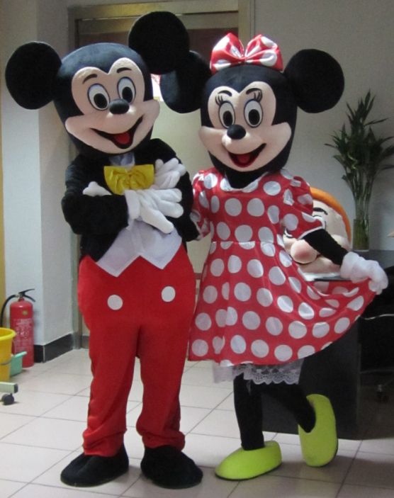 2014 new mascot micky and minnie