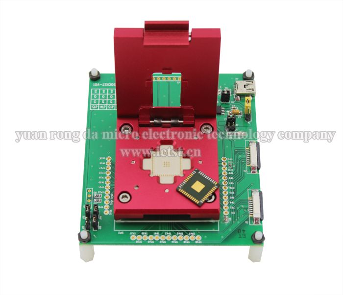 QFN testing solution SF115A-SIP fingerprint IC test sockets test fixture QFN born-in socket