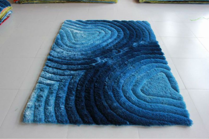 handmade shaggy carpet rugs with design