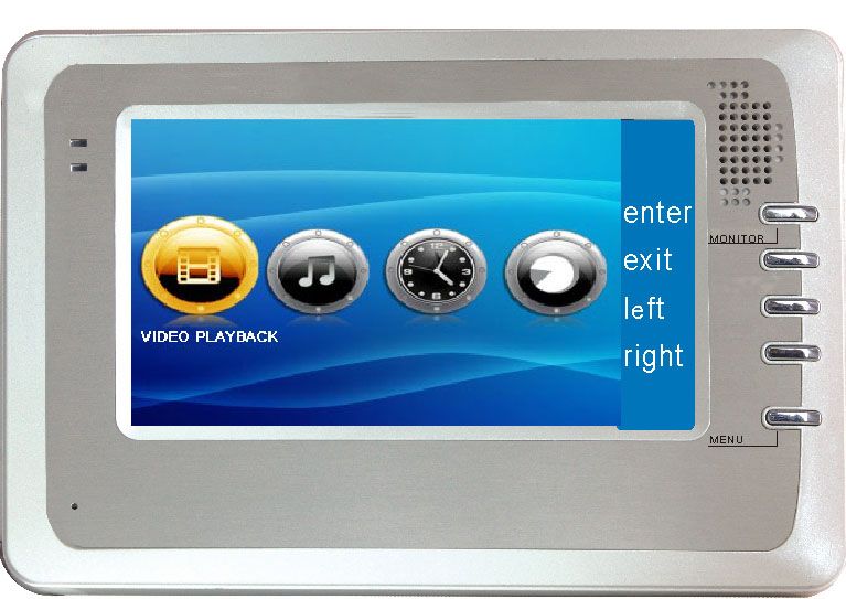 sell 7'' color Video Door Phone with DVR Function