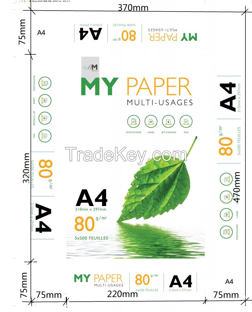 Hot sales for A4 Copy paper 80gsm