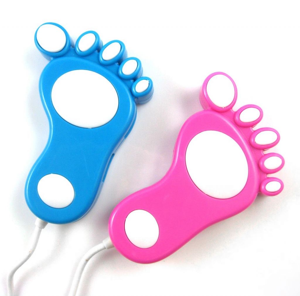 Cute big feet shape usb hubs(with LED night light)