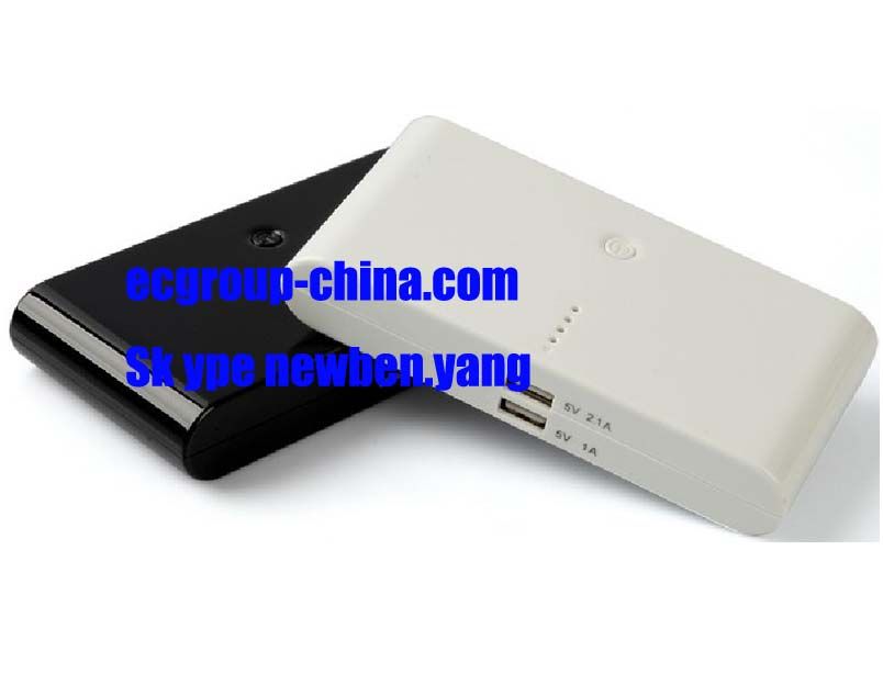 Supply mobile power bank, external power battery charger, mobile charger for mobile phones, tablet pc and consumer electronics.