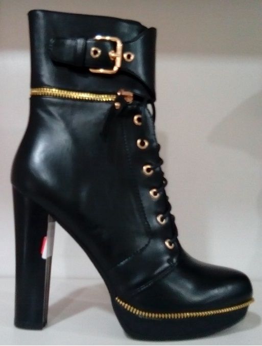 high heeled woman boots