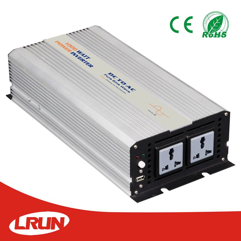 Solar Pure Sine Wave Power Inverter 1000W with 12/24V DC Input and 110/220V AC Output Voltage