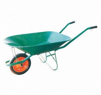 Steel Tray Wheelbarrow with Pb-free and UV-resistant Powder Coating