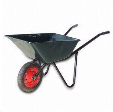 Steel Tray Wheelbarrow with 80kg Load Capacity