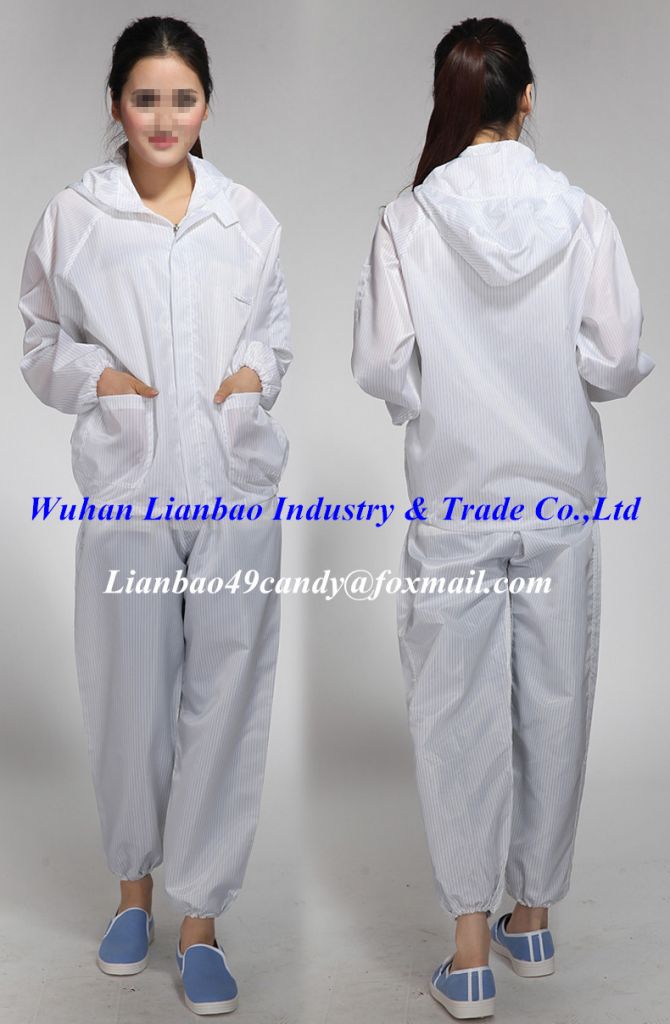 antistatic clothing for cleanroom