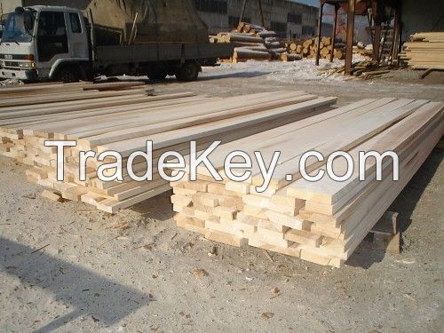 Sawn White Birch timber wood, kiln dried 6-10% AA