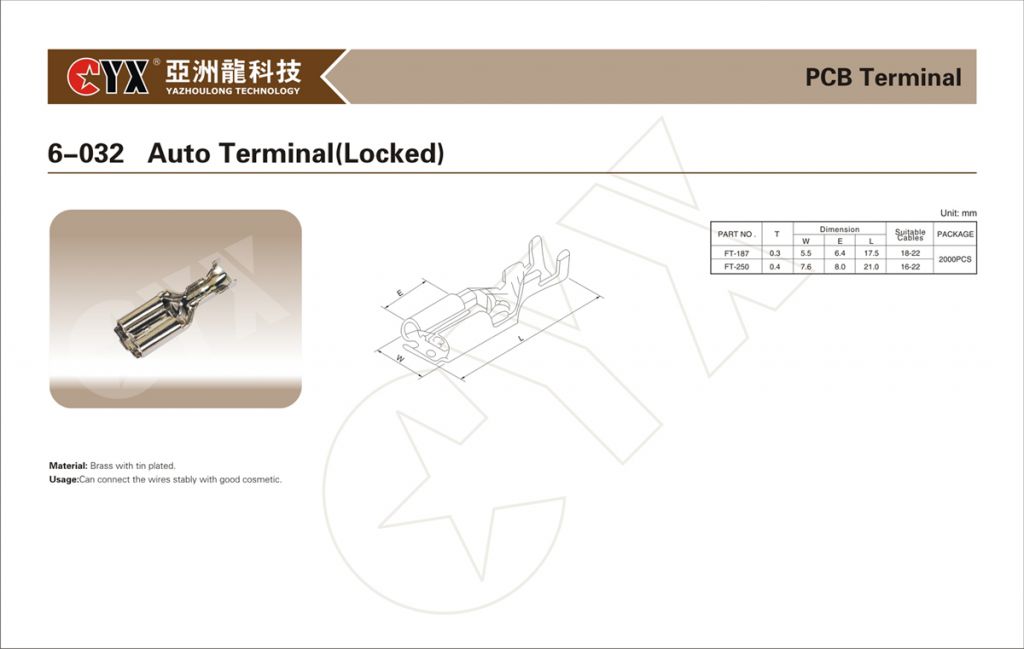 Brass auto terminal ( locked )