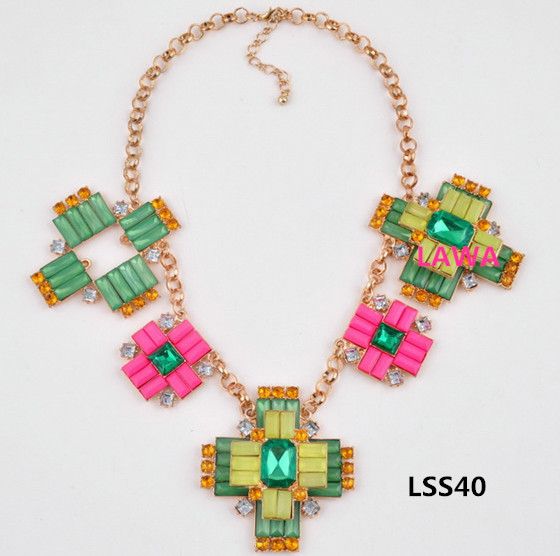 Simple fashion statement  lady  handmade necklace LSS40