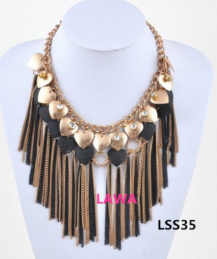 whole sale statement tassel lady  handmade necklace LSS35