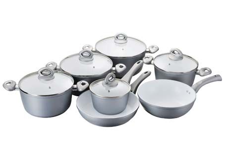 supply new forged aluminum cookware set in 12pcs