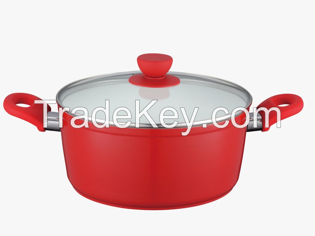 supply forged aluminum stock pot in top quality ceramic coating
