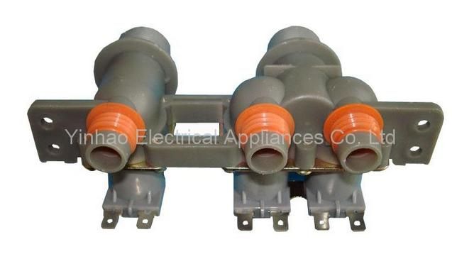 Dual Inlet Valve with 3 Solenoids for Washing Machines