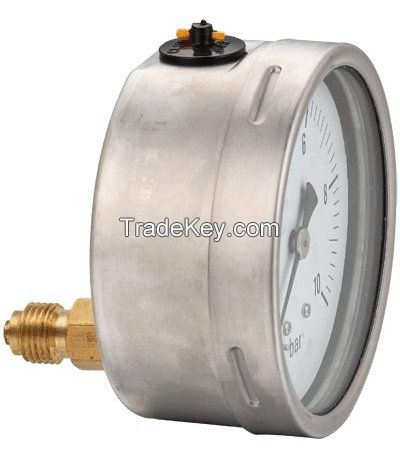 2014 hot sale liquid filled gauge for pressure test