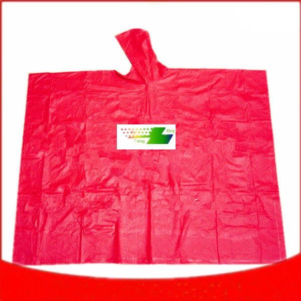 PVC emergency poncho with all kinds of logo in one or two positions