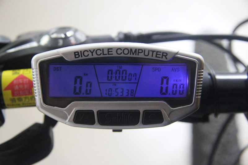 Digital LCD Backlight Bicycle Computer Odometer Bike Speedometer Stopwatch