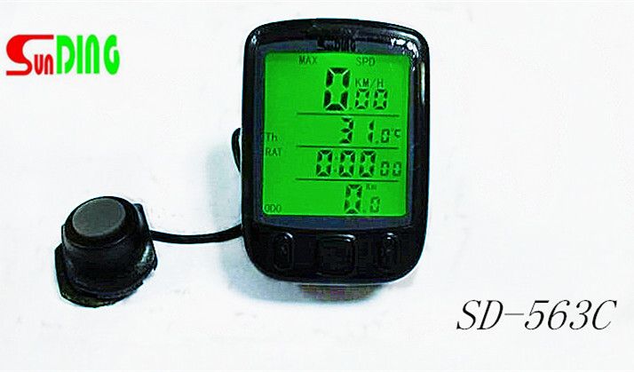 wired remote control bike computer backlight wireless odometer