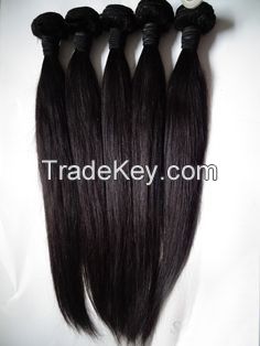 Machine Weft Straight Human Hair Extensions