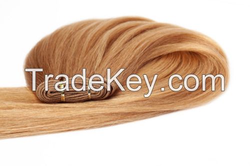 Machine Weft Straight Human Hair Extensions