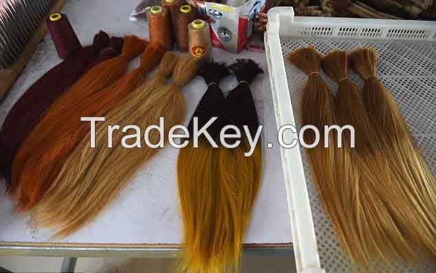 Machine Weft Straight Human Hair Extensions