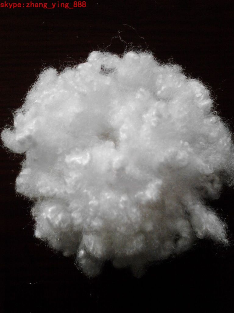 7d 64mm HCS recycled polyester staple fiber from China