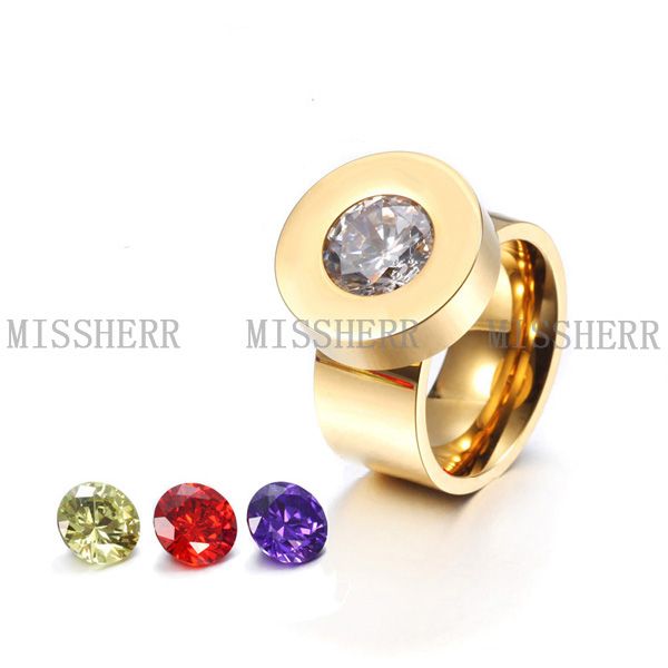 MissHerr fashion stainess steel men's finger ring